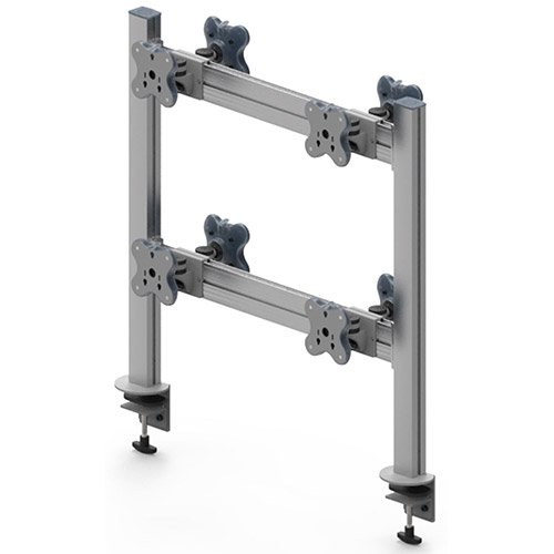 Eight Monitor Arms  - Clamp or Grommet Mount - Eight Monitor Arms EGTB-8024D / 8024DG