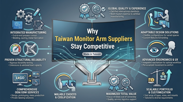 Why Taiwan Monitor Arm Suppliers Remain Competitive